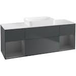 Tvättställsskåp Villeroy & Boch Finion med Två Hyllor och Bänkskiva för Fristående Tvättställ