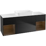 Tvättställsskåp Villeroy & Boch Finion med Två Hyllor och Bänkskiva för Fristående Tvättställ
