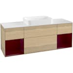 Tvättställsskåp Villeroy & Boch Finion med Två Hyllor och Bänkskiva för Fristående Tvättställ