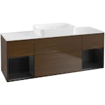 Tvättställsskåp Villeroy & Boch Finion med Två Hyllor och Bänkskiva för Fristående Tvättställ