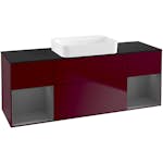 Tvättställsskåp Villeroy & Boch Finion med Två Hyllor och Bänkskiva för Fristående Tvättställ