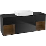 Tvättställsskåp Villeroy & Boch Finion med Två Hyllor och Bänkskiva för Fristående Tvättställ