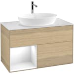 Tvättställsskåp Villeroy & Boch Finion med 2 Lådor Hylla och Bänkskiva för Fristående Tvättställ från Artis & Collaro