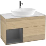 Tvättställsskåp Villeroy & Boch Finion med 2 Lådor Hylla och Bänkskiva för Fristående Tvättställ från Artis & Collaro