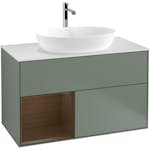 Tvättställsskåp Villeroy & Boch Finion med 2 Lådor Hylla och Bänkskiva för Fristående Tvättställ från Artis & Collaro