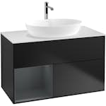 Tvättställsskåp Villeroy & Boch Finion med 2 Lådor Hylla och Bänkskiva för Fristående Tvättställ från Artis & Collaro