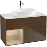 Tvättställsskåp Villeroy & Boch Finion med 2 Lådor Hylla och Bänkskiva för Fristående Tvättställ från Artis & Collaro