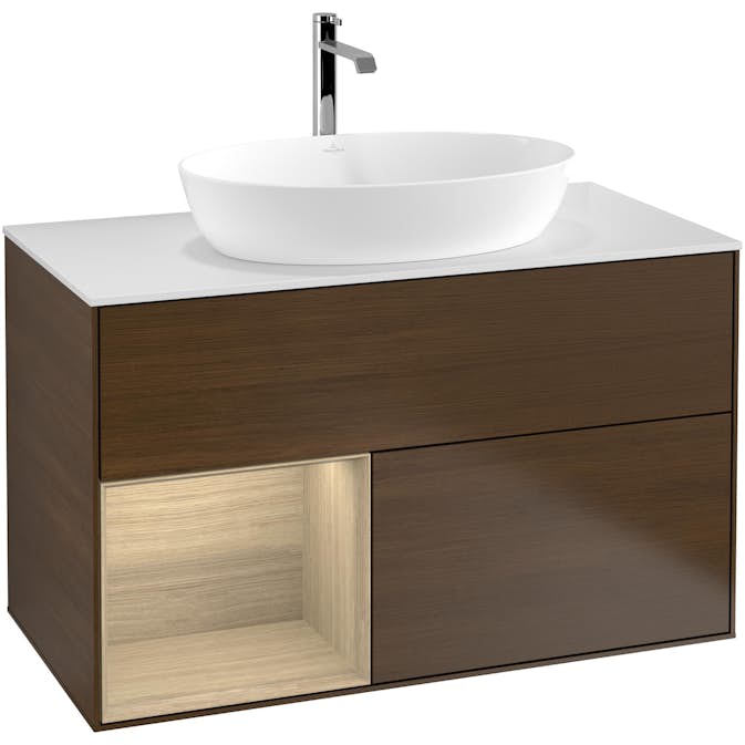 Tvättställsskåp Villeroy & Boch Finion med 2 Lådor Hylla och Bänkskiva för Fristående Tvättställ från Artis & Collaro