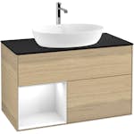 Tvättställsskåp Villeroy & Boch Finion med 2 Lådor Hylla och Bänkskiva för Fristående Tvättställ från Artis & Collaro