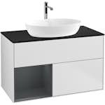 Tvättställsskåp Villeroy & Boch Finion med 2 Lådor Hylla och Bänkskiva för Fristående Tvättställ från Artis & Collaro