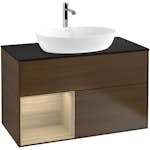 Tvättställsskåp Villeroy & Boch Finion med 2 Lådor Hylla och Bänkskiva för Fristående Tvättställ från Artis & Collaro