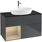 Tvättställsskåp Villeroy & Boch Finion med 2 Lådor Hylla och Bänkskiva för Fristående Tvättställ från Artis & Collaro