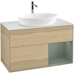 Tvättställsskåp Villeroy & Boch Finion med 2 Lådor Hylla och Bänkskiva för Fristående Tvättställ från Artis & Collaro