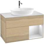Tvättställsskåp Villeroy & Boch Finion med 2 Lådor Hylla och Bänkskiva för Fristående Tvättställ från Artis & Collaro