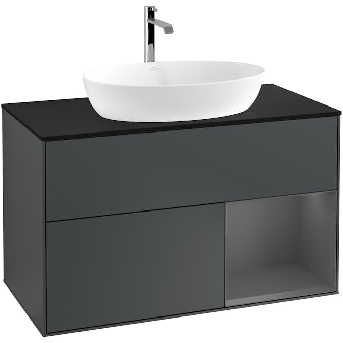 Tvättställsskåp Villeroy & Boch Finion med 2 Lådor Hylla och Bänkskiva för Fristående Tvättställ från Artis & Collaro
