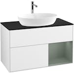 Tvättställsskåp Villeroy & Boch Finion med 2 Lådor Hylla och Bänkskiva för Fristående Tvättställ från Artis & Collaro