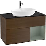 Tvättställsskåp Villeroy & Boch Finion med 2 Lådor Hylla och Bänkskiva för Fristående Tvättställ från Artis & Collaro