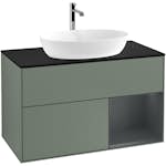 Tvättställsskåp Villeroy & Boch Finion med 2 Lådor Hylla och Bänkskiva för Fristående Tvättställ från Artis & Collaro