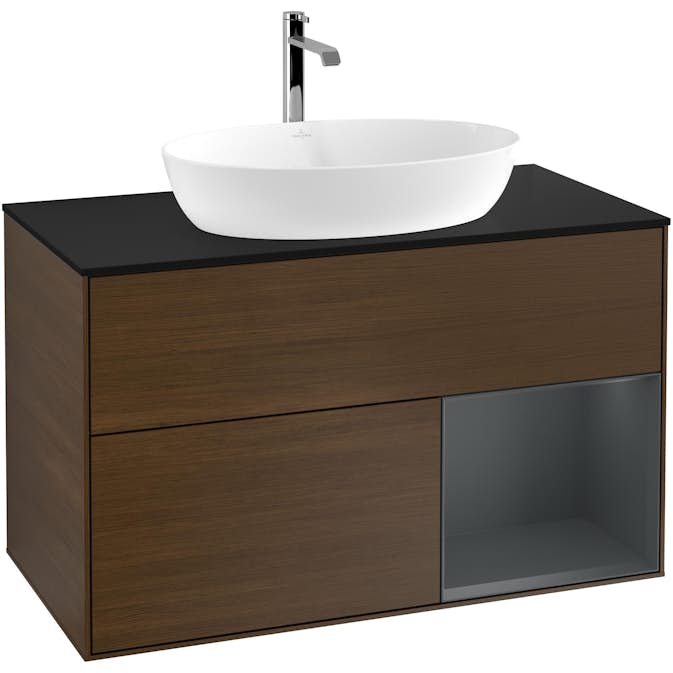 Tvättställsskåp Villeroy & Boch Finion med 2 Lådor Hylla och Bänkskiva för Fristående Tvättställ från Artis & Collaro