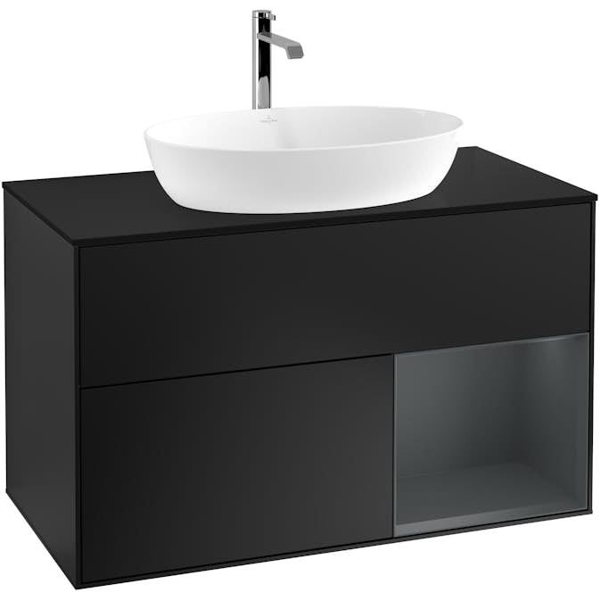 Tvättställsskåp Villeroy & Boch Finion med 2 Lådor Hylla och Bänkskiva för Fristående Tvättställ från Artis & Collaro