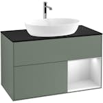 Tvättställsskåp Villeroy & Boch Finion med 2 Lådor Hylla och Bänkskiva för Fristående Tvättställ från Artis & Collaro