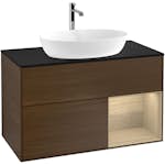 Tvättställsskåp Villeroy & Boch Finion med 2 Lådor Hylla och Bänkskiva för Fristående Tvättställ från Artis & Collaro