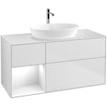 Tvättställsskåp Villeroy & Boch Finion med 3 Lådor Hylla och Bänkskiva för Fristående Tvättställ från Artis & Collaro