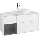 Tvättställsskåp Villeroy & Boch Finion med 3 Lådor Hylla och Bänkskiva för Fristående Tvättställ från Artis & Collaro