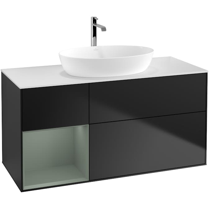 Tvättställsskåp Villeroy & Boch Finion med 3 Lådor Hylla och Bänkskiva för Fristående Tvättställ från Artis & Collaro