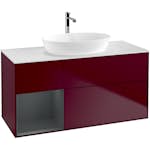 Tvättställsskåp Villeroy & Boch Finion med 3 Lådor Hylla och Bänkskiva för Fristående Tvättställ från Artis & Collaro