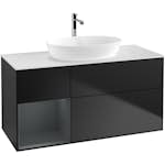 Tvättställsskåp Villeroy & Boch Finion med 3 Lådor Hylla och Bänkskiva för Fristående Tvättställ från Artis & Collaro