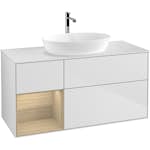 Tvättställsskåp Villeroy & Boch Finion med 3 Lådor Hylla och Bänkskiva för Fristående Tvättställ från Artis & Collaro