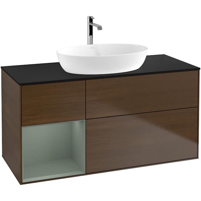 Tvättställsskåp Villeroy & Boch Finion med 3 Lådor Hylla och Bänkskiva för Fristående Tvättställ från Artis & Collaro
