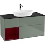 Tvättställsskåp Villeroy & Boch Finion med 3 Lådor Hylla och Bänkskiva för Fristående Tvättställ från Artis & Collaro