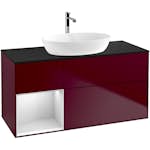 Tvättställsskåp Villeroy & Boch Finion med 3 Lådor Hylla och Bänkskiva för Fristående Tvättställ från Artis & Collaro