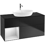 Tvättställsskåp Villeroy & Boch Finion med 3 Lådor Hylla och Bänkskiva för Fristående Tvättställ från Artis & Collaro