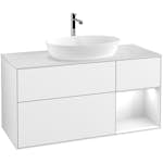 Tvättställsskåp Villeroy & Boch Finion med 3 Lådor Hylla och Bänkskiva för Fristående Tvättställ från Artis & Collaro