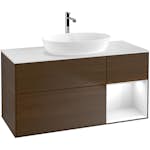 Tvättställsskåp Villeroy & Boch Finion med 3 Lådor Hylla och Bänkskiva för Fristående Tvättställ från Artis & Collaro