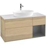 Tvättställsskåp Villeroy & Boch Finion med 3 Lådor Hylla och Bänkskiva för Fristående Tvättställ från Artis & Collaro