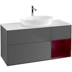 Tvättställsskåp Villeroy & Boch Finion med 3 Lådor Hylla och Bänkskiva för Fristående Tvättställ från Artis & Collaro