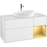 Tvättställsskåp Villeroy & Boch Finion med 3 Lådor Hylla och Bänkskiva för Fristående Tvättställ från Artis & Collaro