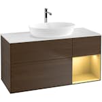 Tvättställsskåp Villeroy & Boch Finion med 3 Lådor Hylla och Bänkskiva för Fristående Tvättställ från Artis & Collaro