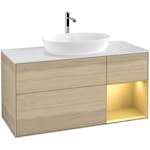 Tvättställsskåp Villeroy & Boch Finion med 3 Lådor Hylla och Bänkskiva för Fristående Tvättställ från Artis & Collaro