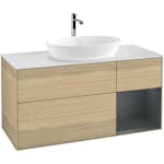 Tvättställsskåp Villeroy & Boch Finion med 3 Lådor Hylla och Bänkskiva för Fristående Tvättställ från Artis & Collaro