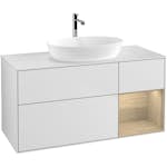 Tvättställsskåp Villeroy & Boch Finion med 3 Lådor Hylla och Bänkskiva för Fristående Tvättställ från Artis & Collaro