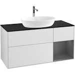 Tvättställsskåp Villeroy & Boch Finion med 3 Lådor Hylla och Bänkskiva för Fristående Tvättställ från Artis & Collaro