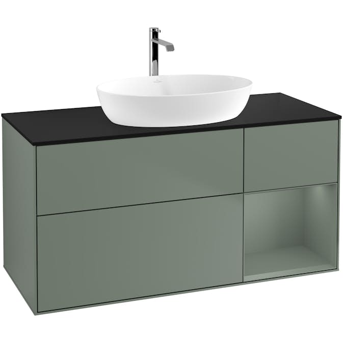 Tvättställsskåp Villeroy & Boch Finion med 3 Lådor Hylla och Bänkskiva för Fristående Tvättställ från Artis & Collaro