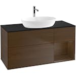 Tvättställsskåp Villeroy & Boch Finion med 3 Lådor Hylla och Bänkskiva för Fristående Tvättställ från Artis & Collaro