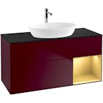 Tvättställsskåp Villeroy & Boch Finion med 3 Lådor Hylla och Bänkskiva för Fristående Tvättställ från Artis & Collaro
