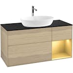 Tvättställsskåp Villeroy & Boch Finion med 3 Lådor Hylla och Bänkskiva för Fristående Tvättställ från Artis & Collaro